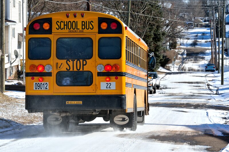 Yellow School Bus — Cold
