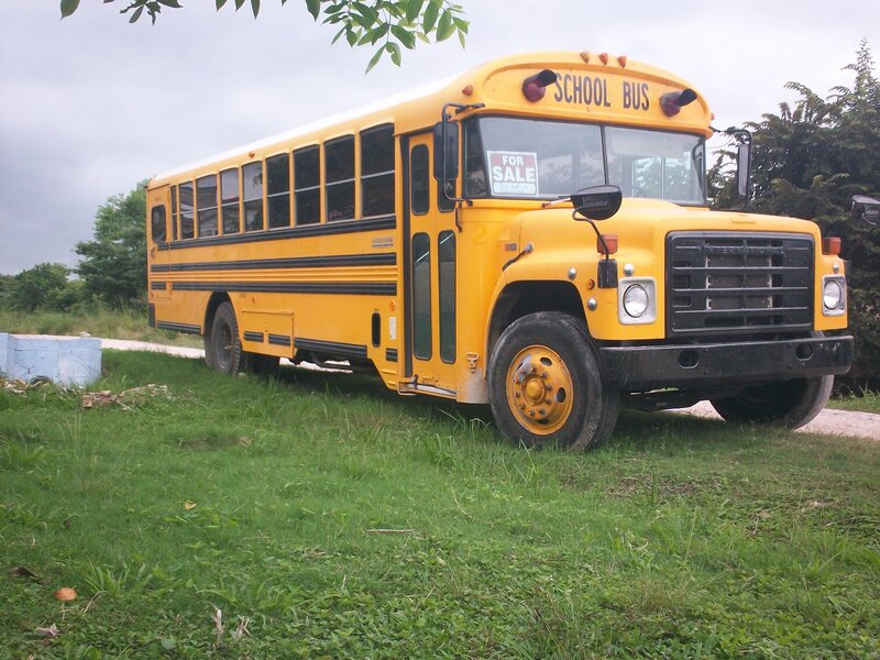 Yellow School Bus — Overcast