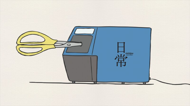 Yellow Scissors in Machine