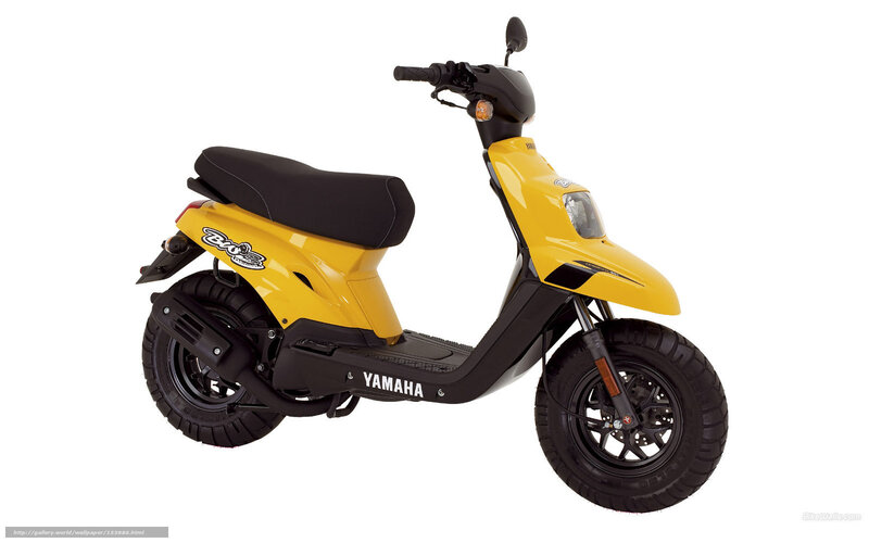 Yellow Scooter — Neutral, Photograph, Seat, Handlebars