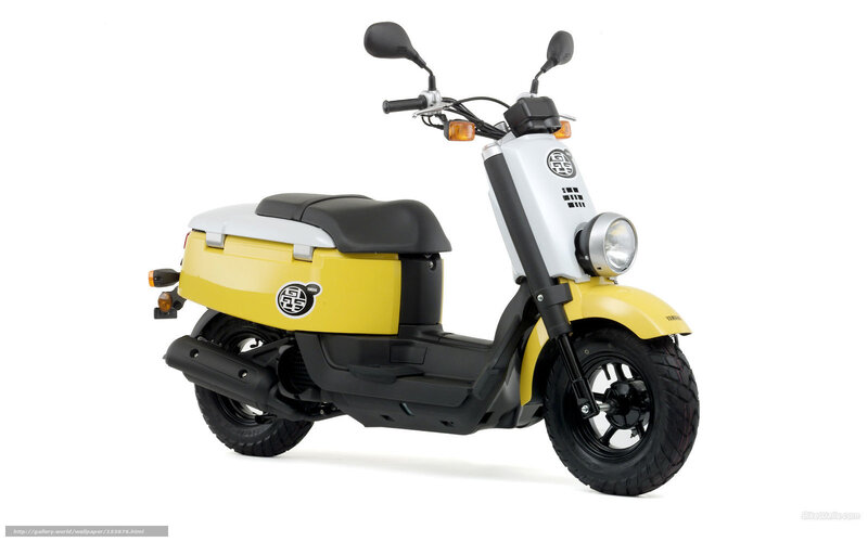Yellow Scooter — Neutral, Photograph, Seat, Headlight, Mirrors