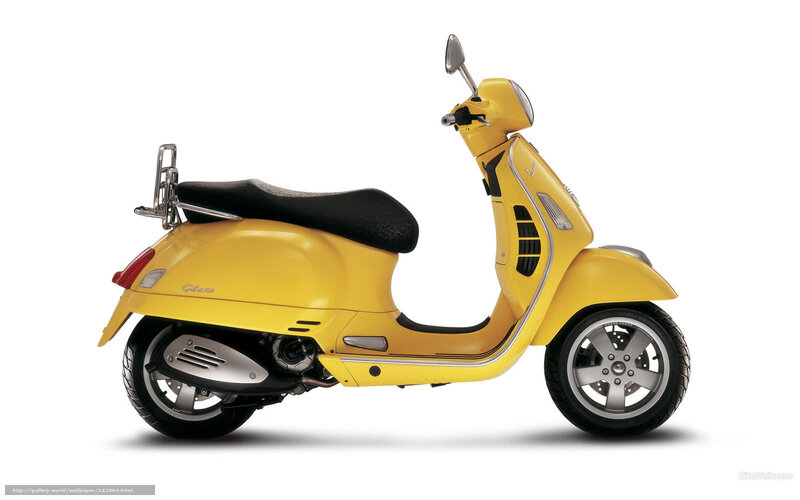 Yellow Scooter — Neutral, Photograph, Seat, Mirror