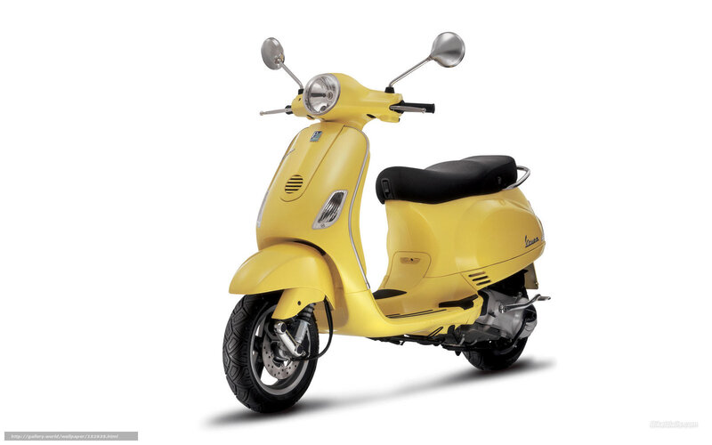 Yellow Scooter — Neutral, Photograph, Seat, Mirrors, Headlight