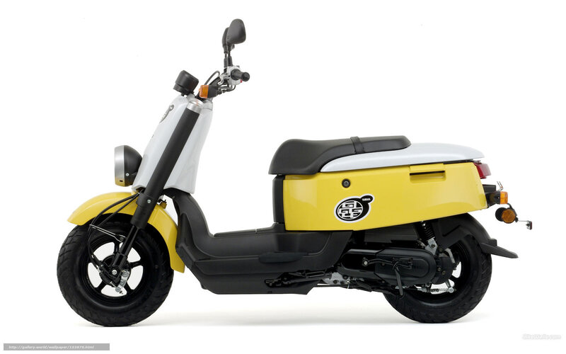 yellow scooter side profile