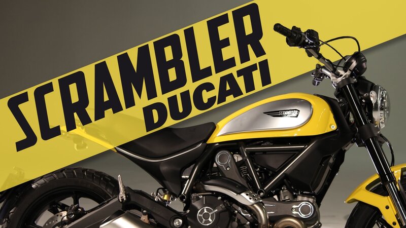 Yellow Scrambler Motorcycle