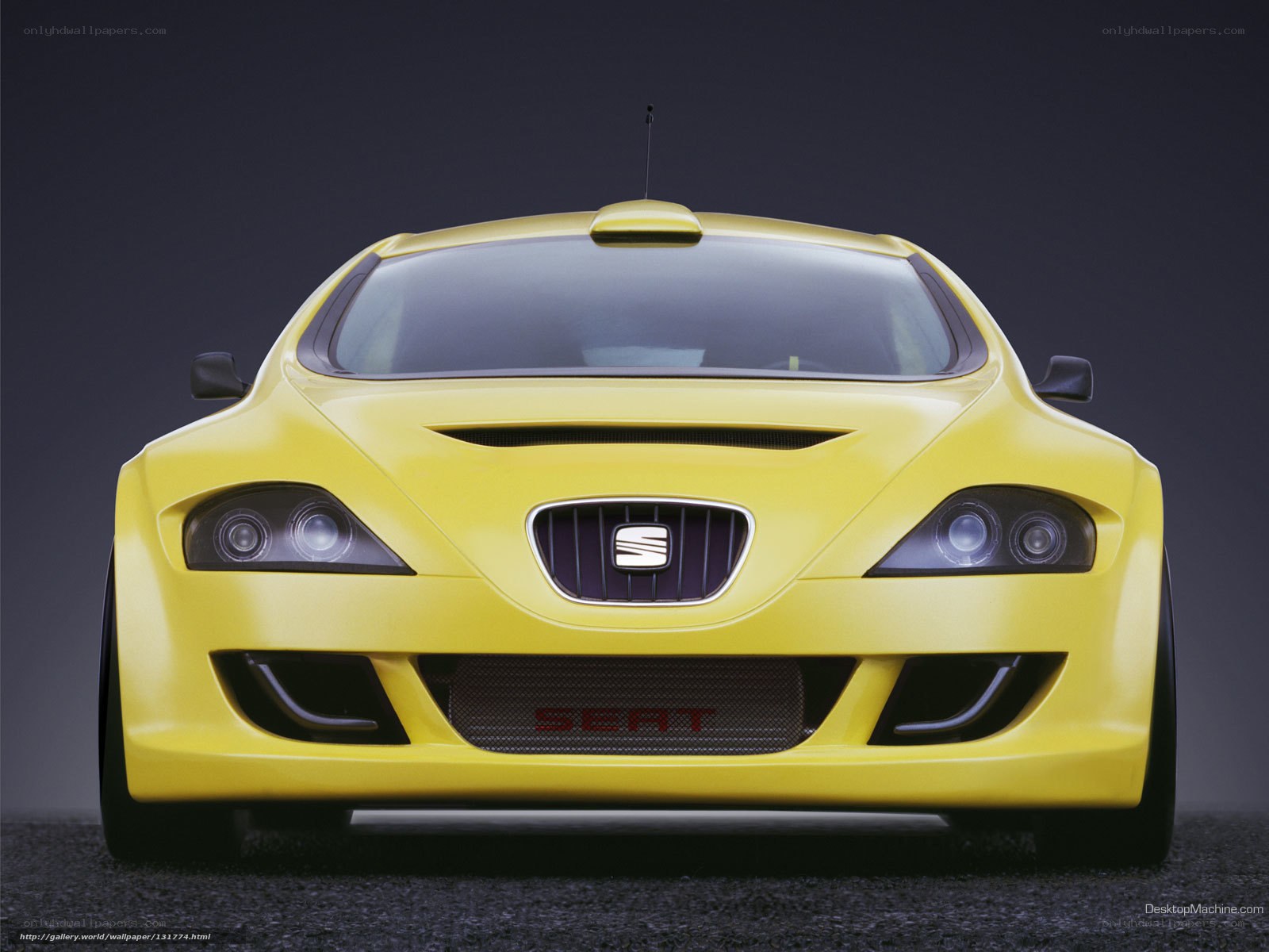 Yellow SEAT concept car