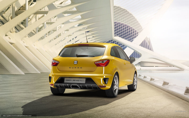 Yellow SEAT CUPRA Car — Modern, Afternoon