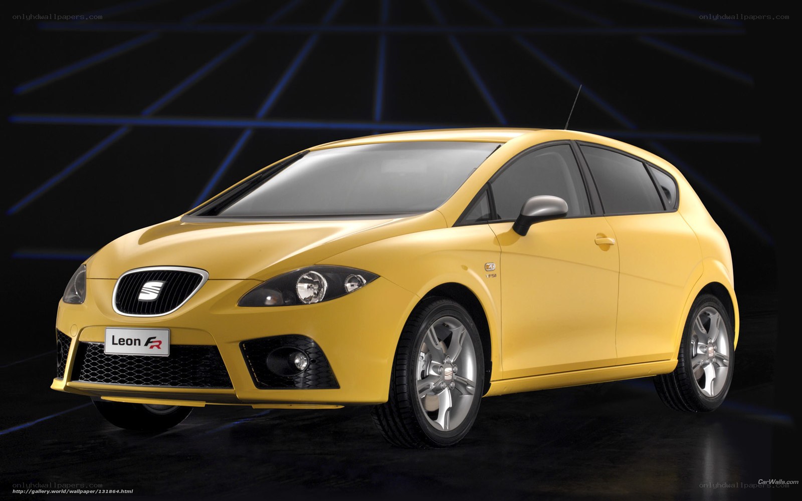 Yellow SEAT Leon FR