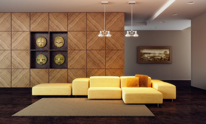 Yellow Sectional Sofa — Modern