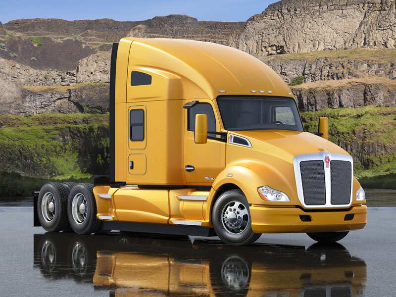 Yellow Semi-truck — Dramatic, Afternoon, 3d Render