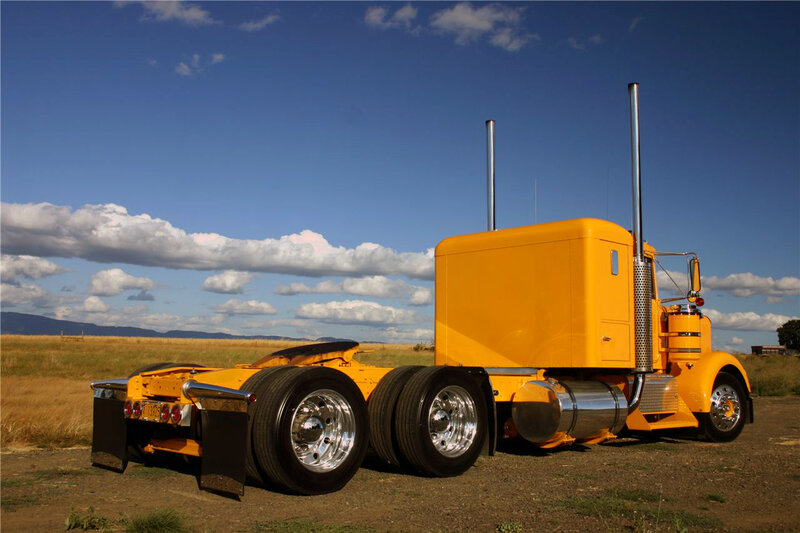 Yellow Semi-truck — Serene, Afternoon