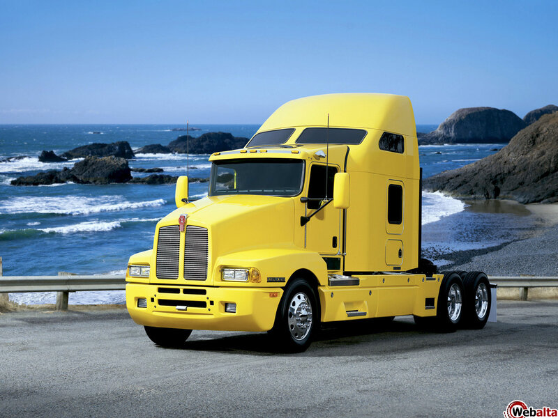 Yellow Semi-truck — Serene