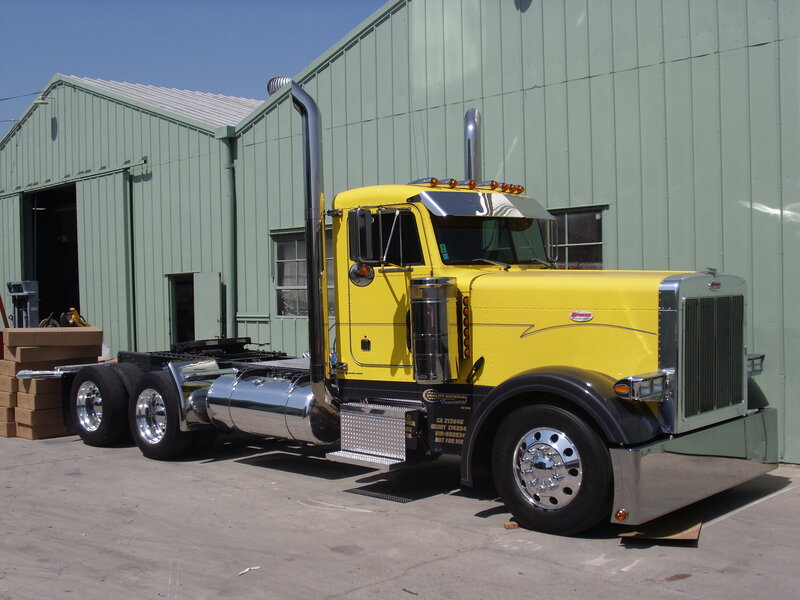 Yellow Semi-truck