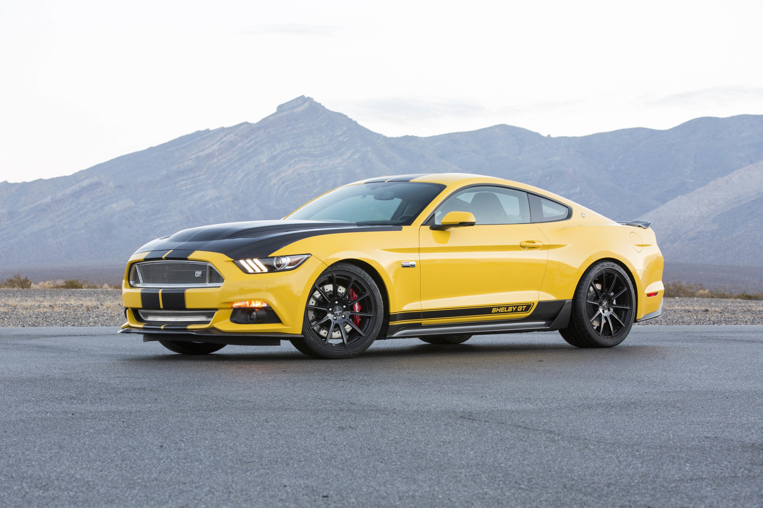Yellow Shelby GT Mustang