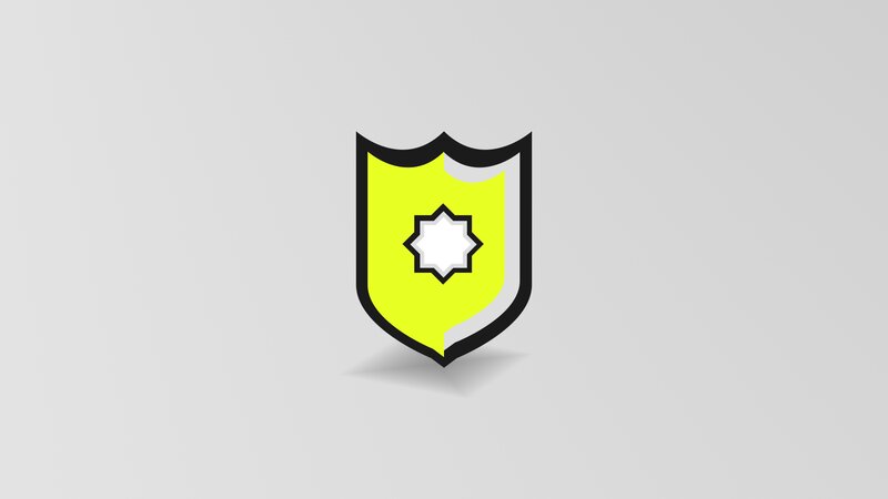 Yellow Shield Icon
