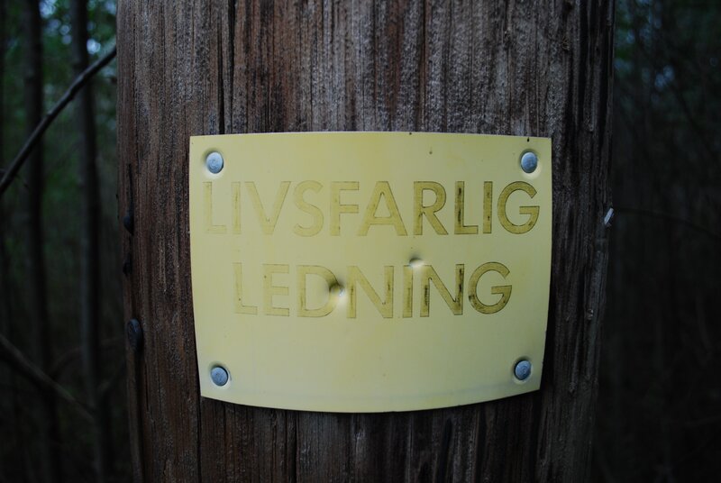 Yellow Sign on Wood — Neutral