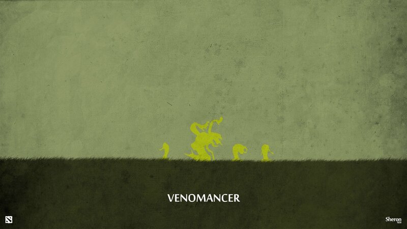 Yellow Silhouettes on Grass