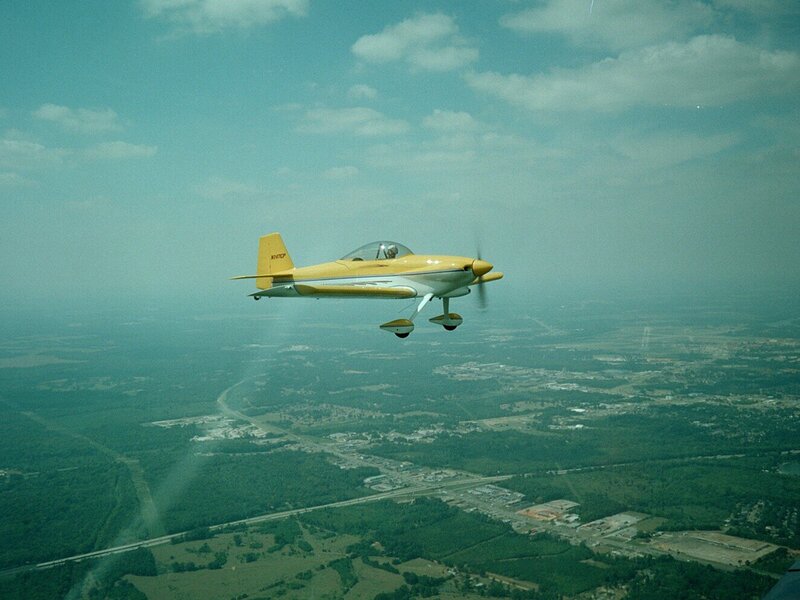 Yellow Single-engine Plane