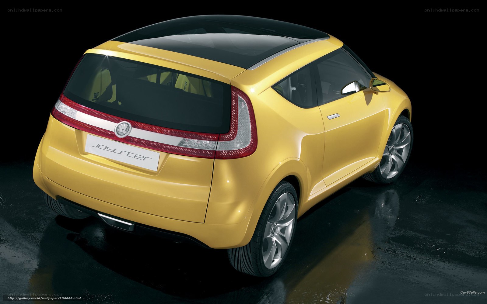 Yellow Skoda Joyster concept car