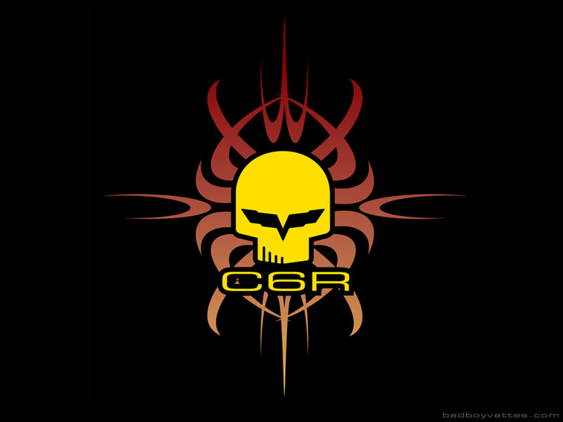 Yellow Skull Logo — Black