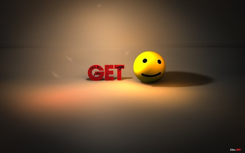 Yellow Smiley Ball — Dramatic