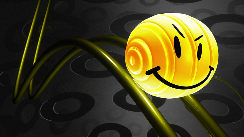 Yellow Smiley Ball — Playful