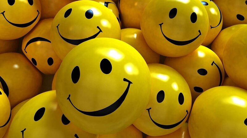 Yellow Smiley Balloons