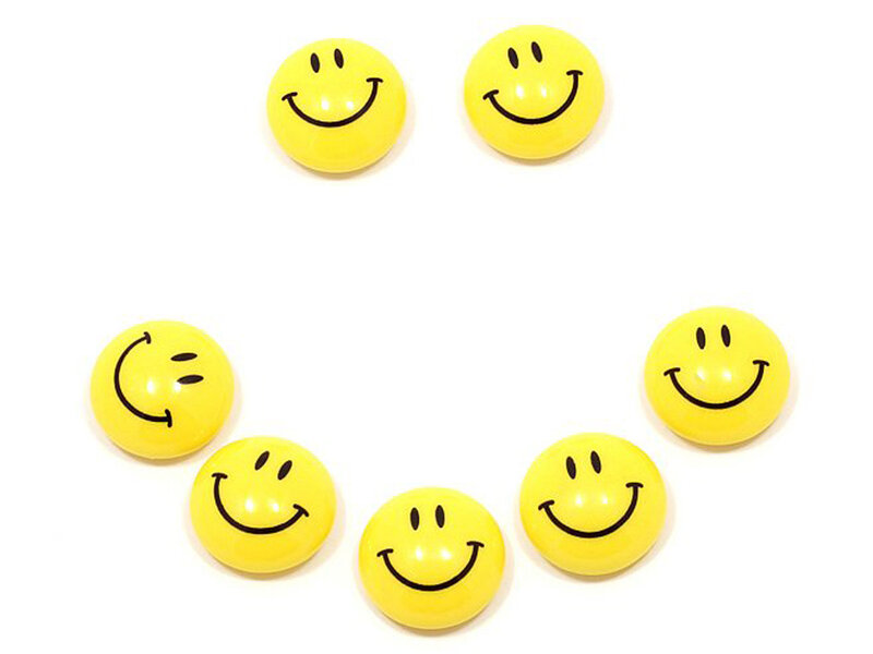 Yellow Smiley Face Buttons