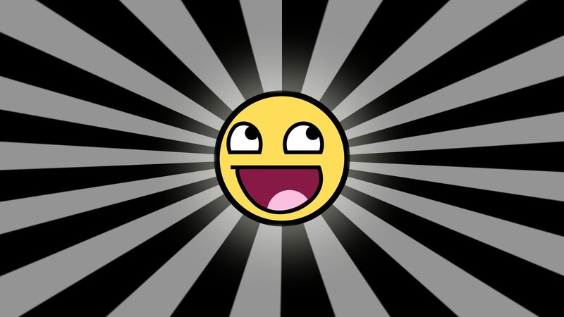 Yellow Smiley Face — Dramatic, Digital Art