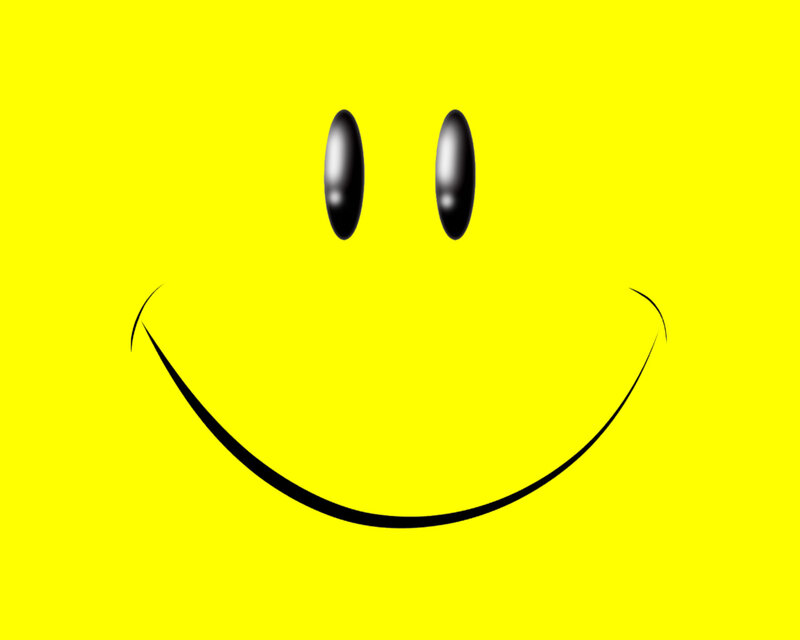 Yellow Smiley Face — Neutral, Vector Art, Eyes, Smile