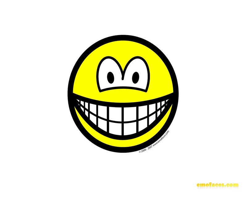 Yellow Smiley Face — Playful, Vector Art, Eyes, Grin