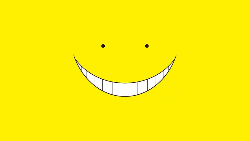 Yellow Smiley Face — Playful, Vector Art