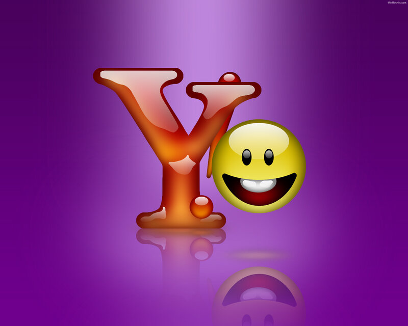 Yellow Smiley Face — Purple