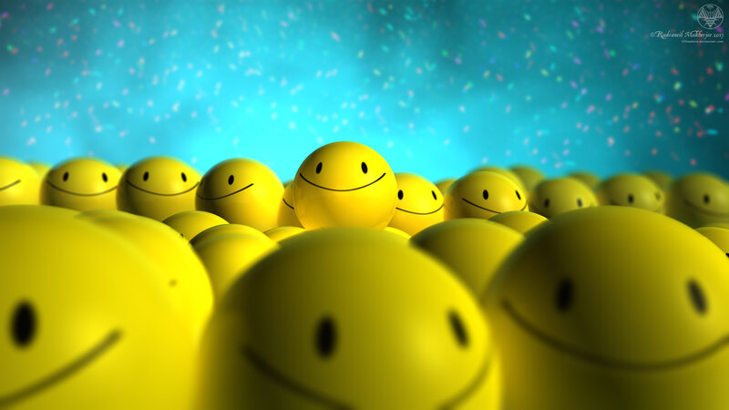 Yellow Smiley Faces — Celebratory