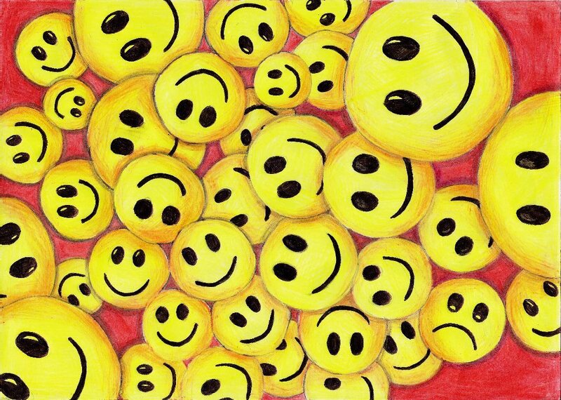 Yellow Smiley Faces — Cheerful