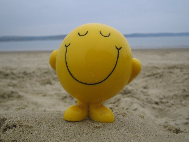 Yellow Smiley Figurine — Calm