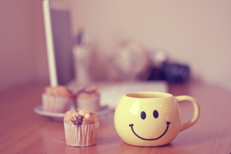 Yellow Smiley Mug