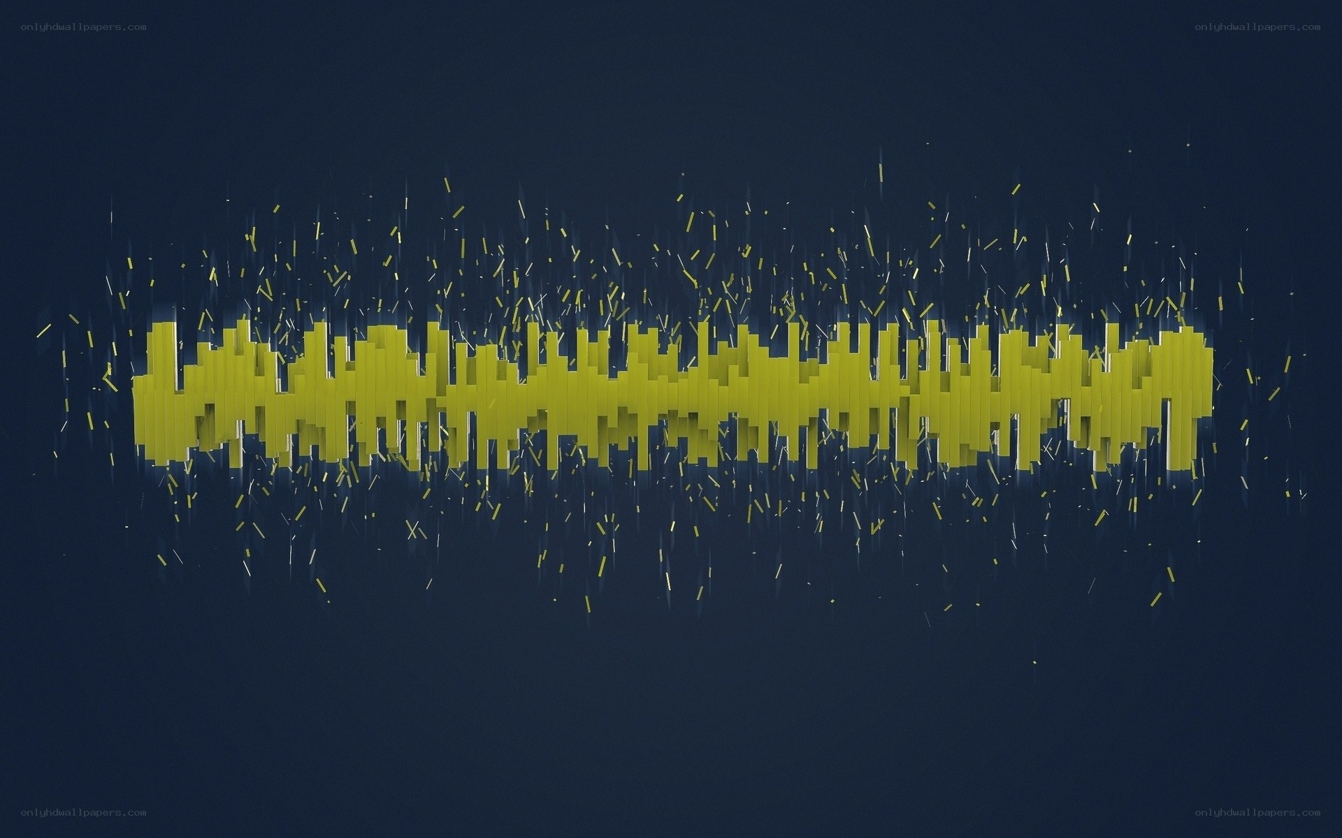 yellow sound wave animation