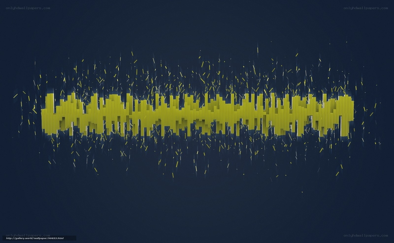 yellow sound wave animation