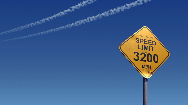 Yellow Speed Limit Sign