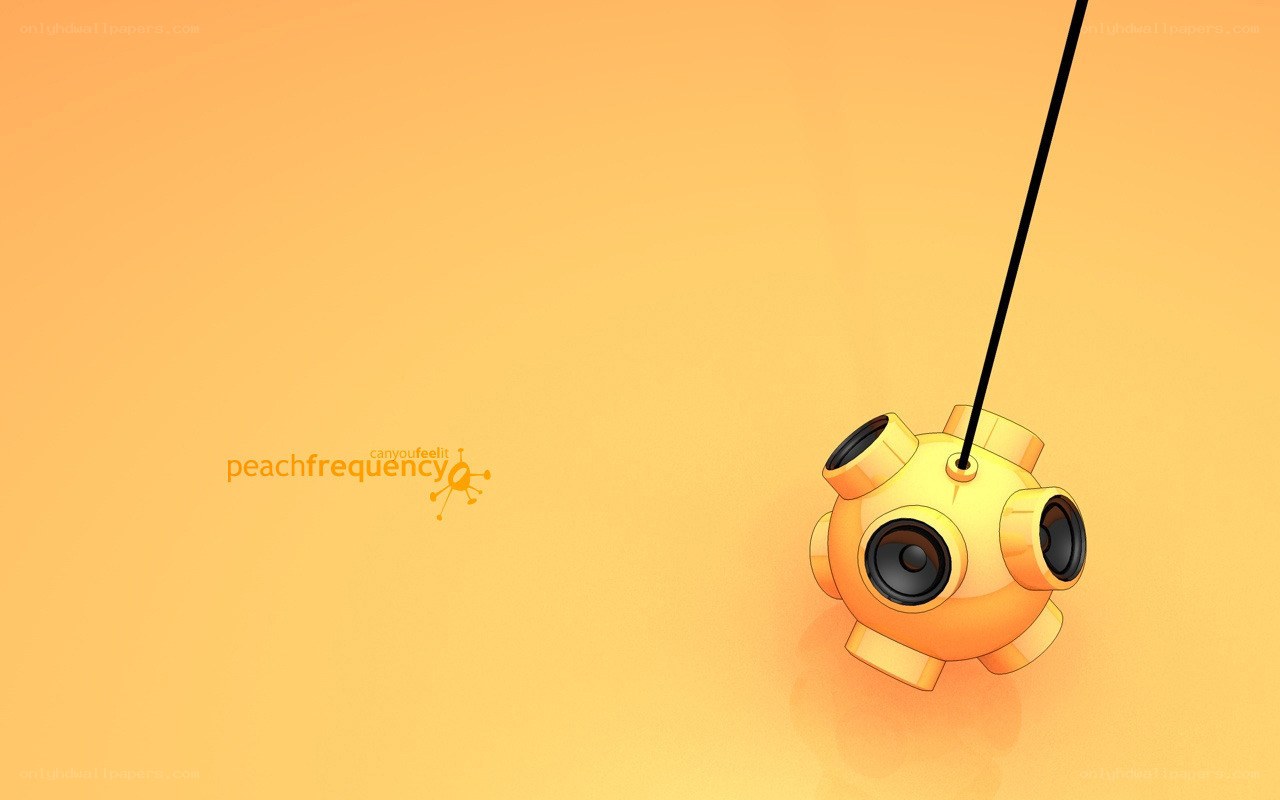 yellow spherical speaker device