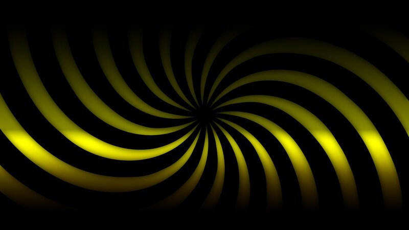 Yellow Spiral Pattern — Hypnotic