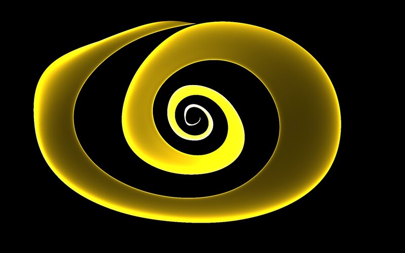 Yellow Spiral Shape