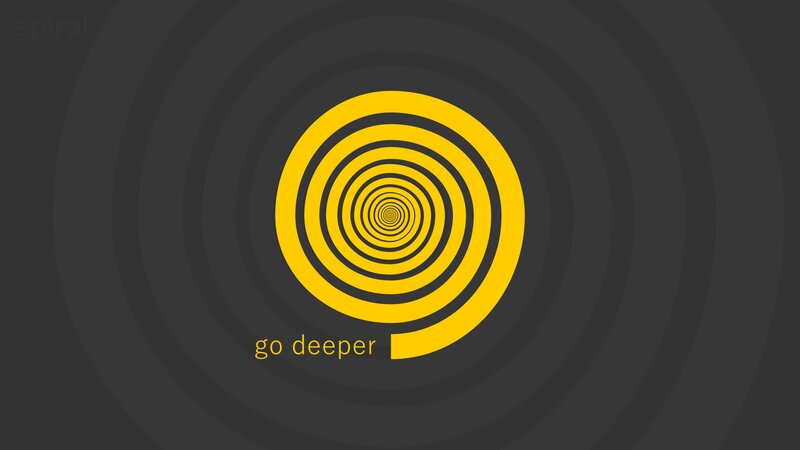 Yellow Spiral Tunnel — Black