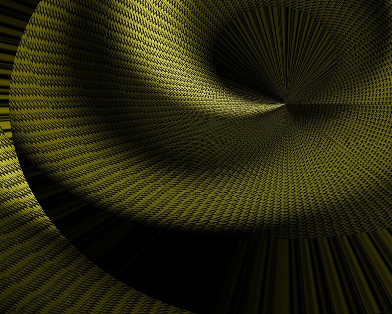 yellow spiral tunnel