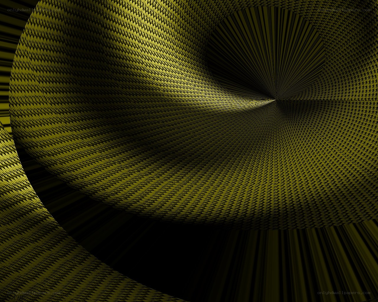 yellow spiral tunnel