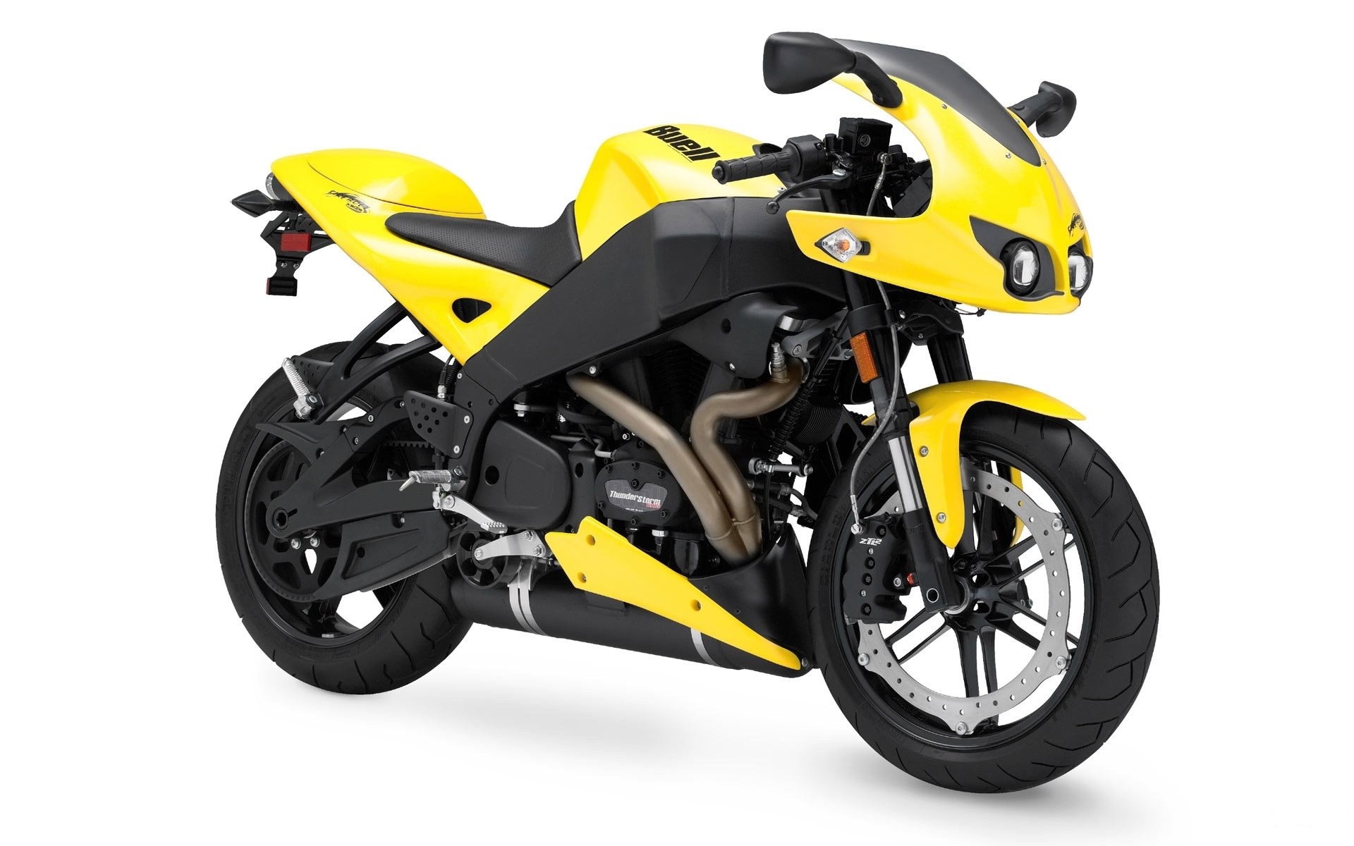 yellow sport motorcycle