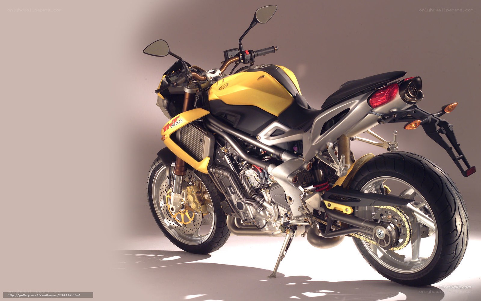 yellow sport motorcycle