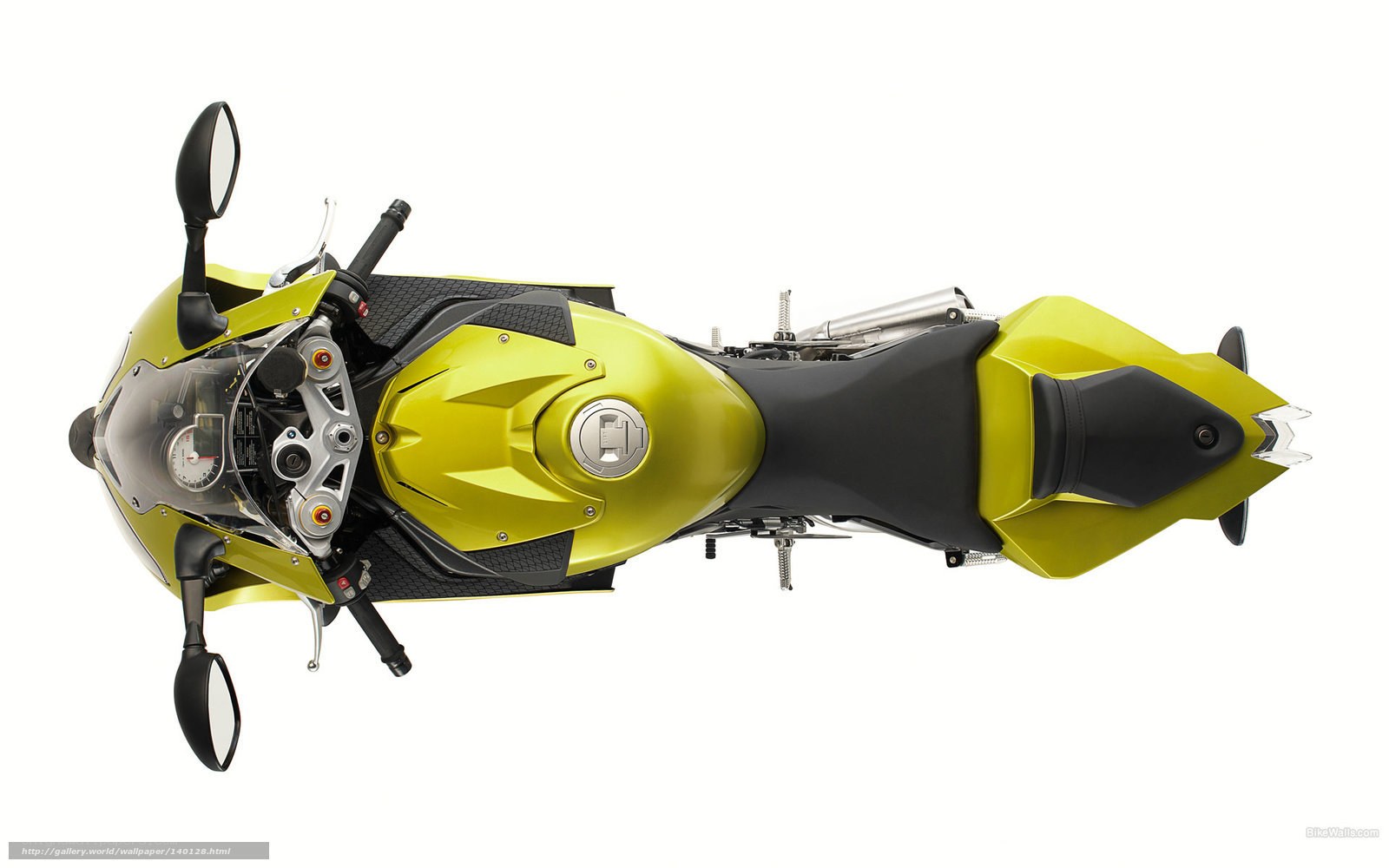 yellow sport motorcycle