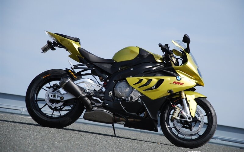 Yellow Sport Motorcycle — Calm, Afternoon